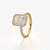 Radiant Halo Pave Ring
