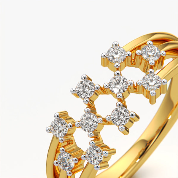 Cluster Three-Row Ring