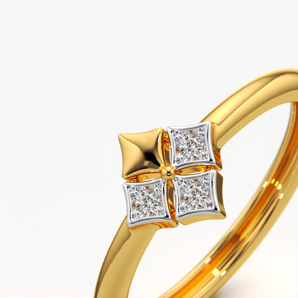 Kite Diamond Cluster Ring