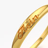 Minimal Personalized Name Ring