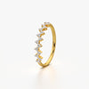 Pave Zig Zag Stacking Ring