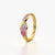 Pink Pave Twist Ring