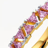 Pink Triangle Geometric Ring
