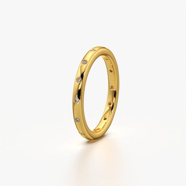 Dot Bezel Eternity Ring