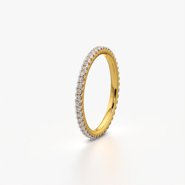 Micro Pave Eternity Ring