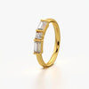 Baguette Round Bar Ring