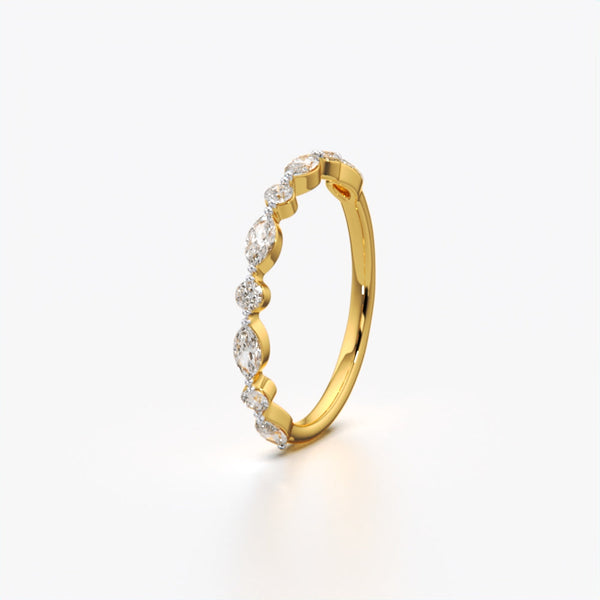 Delicate Marquise Round Band