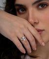 Bezel Set Emerald Cut & Baguette Ring