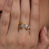 Pear & Round Duo Ring