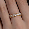 Sparkling Baguette Marquise Wedding Band
