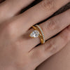 Pear Solitaire & Eternity Ring Set