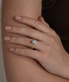 Modern Radiant Solitaire Ring