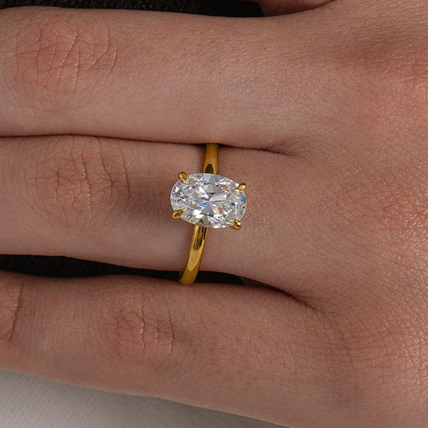 Classic Oval Solitaire Ring