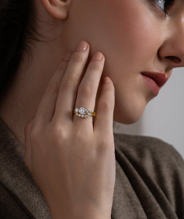 Three-Stone Solitaire Stacking Set