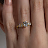 Solitaire Cluster Ring