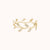 Pave Leaf Wreath Ring