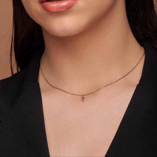 Crystal Marquise Eye Necklace