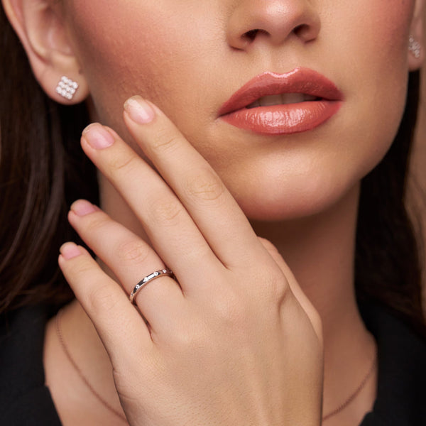 Dot Bezel Eternity Ring