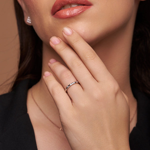 Dot Bezel Eternity Ring