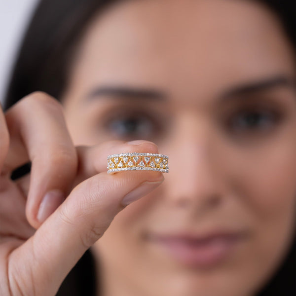 Geometric Openwork Band