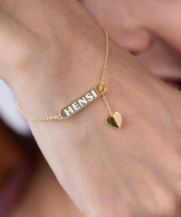 Personalized Name Bar Bracelet