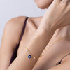 Enamel Evil Eye Station Bracelet