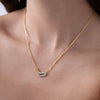 Interlocking Pave Link Necklace