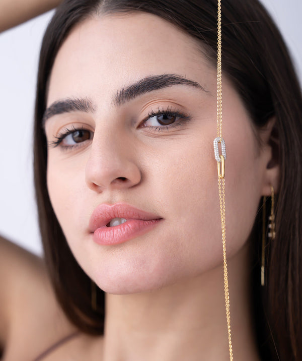 Interlocking Pave Link Necklace