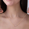Pink Multi-Shape Bar Necklace