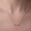 Pink Multi-Shape Bar Necklace