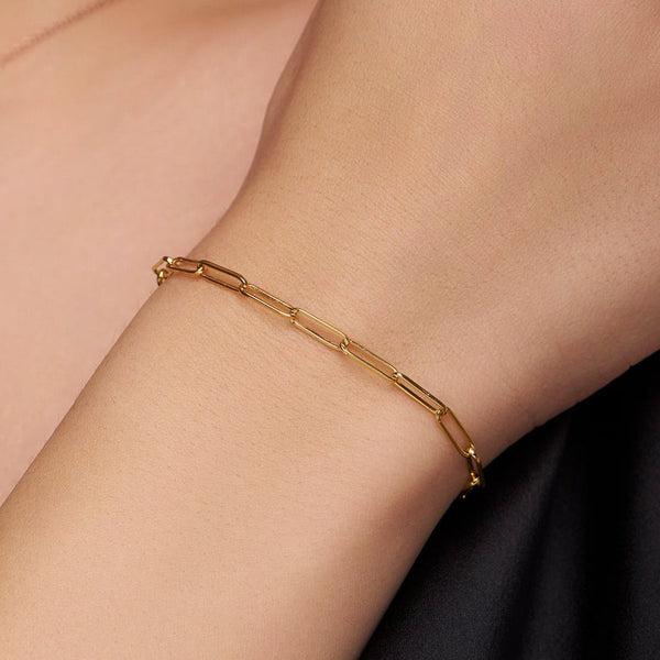 Classic Paperclip Link Bracelet