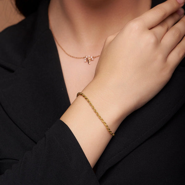 Classic Twisted Rope Chain Bracelet