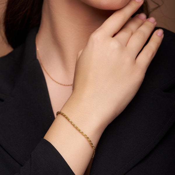 Classic Twisted Rope Chain Bracelet