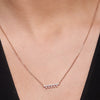 Starry Drop Bar Necklace