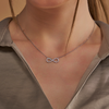 Triple Heart Infinity Necklace