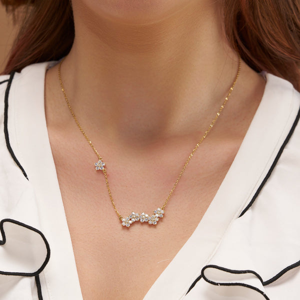 Asymmetric Star Trail Necklace