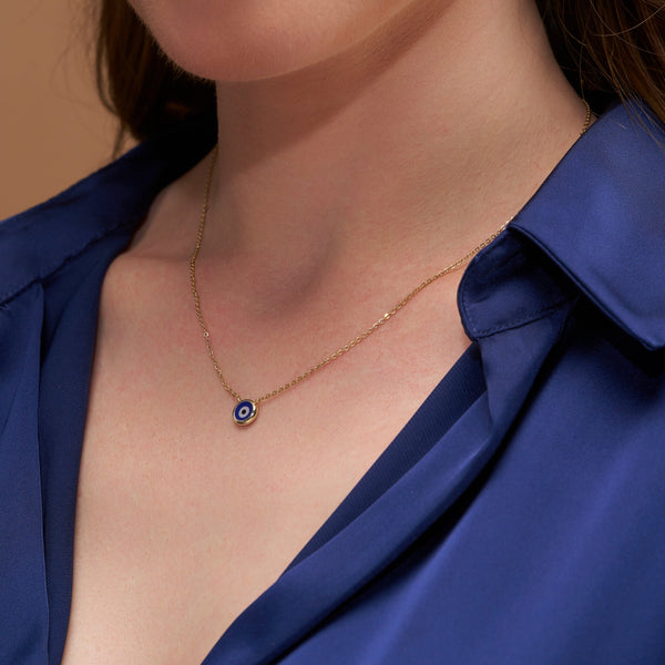 Classic Round Evil Eye Necklace