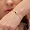 Solitaire Accent Heart Bracelet