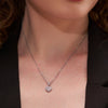 Radiant Pave Heart Necklace