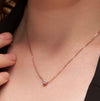 Classic Round Solitaire Necklace