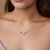 Oval Halo Solitaire Mangalsutra