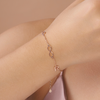 Infinity Two-Initial Bracelet