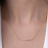Sleek Asymmetric Bar Necklace