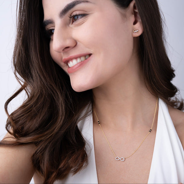 Pave Infinity Mangalsutra