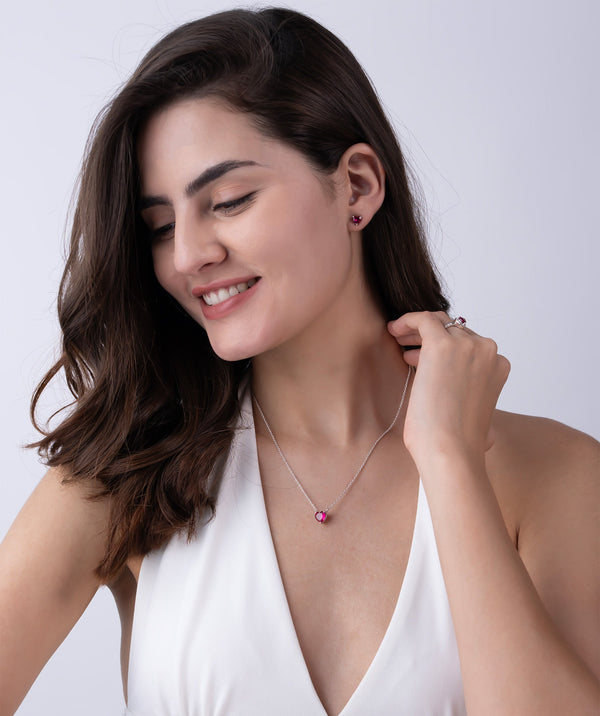 Red Heart 18K Gold Vermeil Spark Set