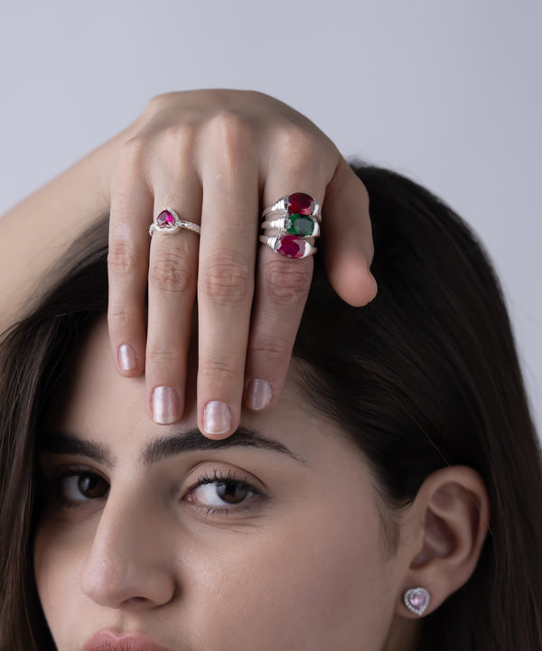 Oval Cabochon Statement Ring