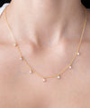 Dainty Crystal Drop Necklace