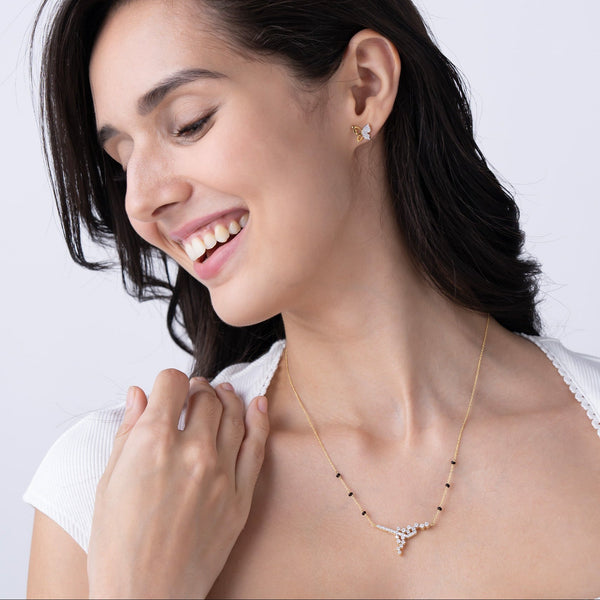 Sparkling Flute Modern Mangalsutra