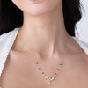 Floral Heart Drop Modern Mangalsutra