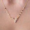 Crystal Leaf Vine Mangalsutra